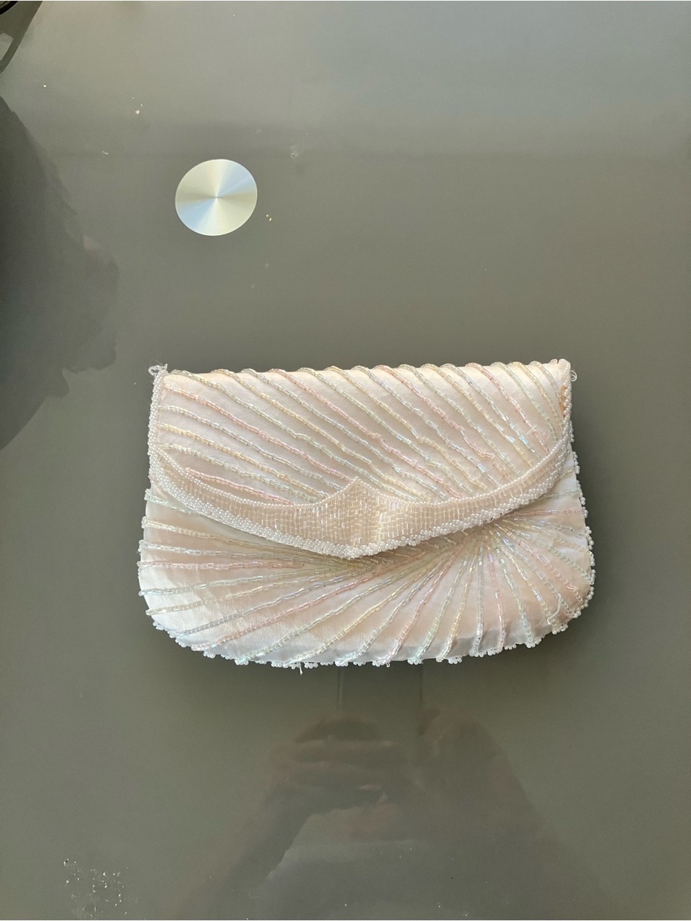 Elegant Beaded Envelope Clutch